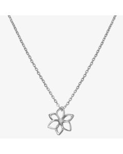 Hot Diamonds Amulets Silver Flower Pendant Necklace DP894