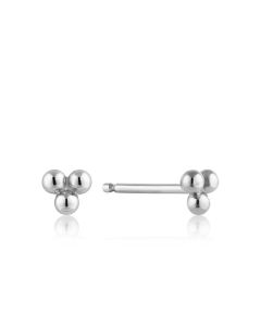 Ania Haie Silver Modern Triple Ball Stud Earrings E002-01H