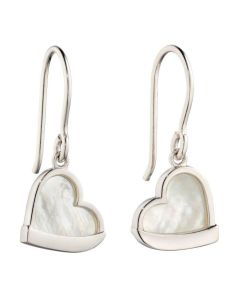 Fiorelli Heart Drop Earrings with Mother of Pearl Centre