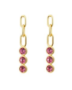 Fiorelli Drop Chain Earrings with Crystal