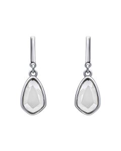 Fiorelli Sliced White Quartz Drop Earrings
