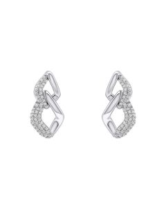 Fiorelli Pave Chain Link Drop Earrings