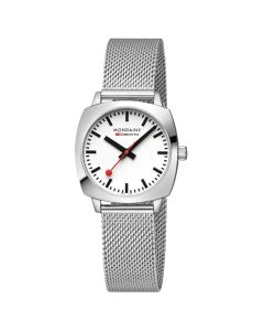 Mondaine Ladies Petite Cushion With White Dial