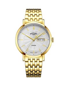 Rotary Mens Windsor With Silver Dial