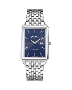 Rotary Mens Ultra Slim With Blue Dial