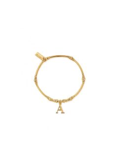 Chlobo Gold Iconic Initial Bracelet - A