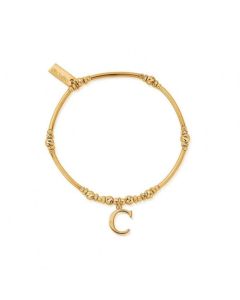 Chlobo Gold Iconic Initial Bracelet - C