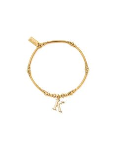 Chlobo Gold Iconic Initial Bracelet - K