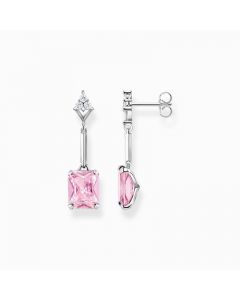 Thomas Sabo Earrings with pink and white stones