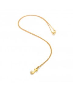 HD X JJ Letter J Pendant - Yellow Gold Plated