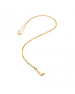 HD X JJ Letter L Pendant - Yellow Gold Plated
