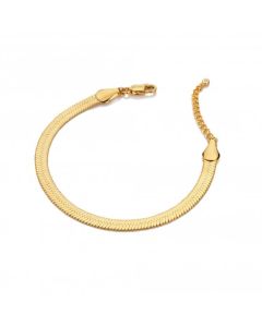 HD X Tasha Ghouri Snake Chain Bracelet - Yellow Gold Plate