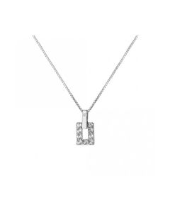 Hot Diamonds Echo White Topaz Open Pedant Necklace 
