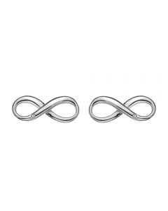 Hot Diamonds Infinity Sterling Silver 1pt Diamond Earrings, 14-mm