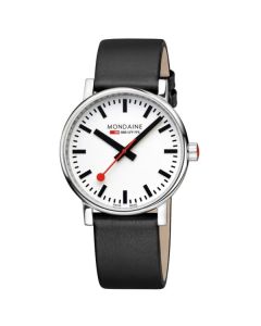 Mondaine Evo2 Black vegan grape leather, 40 mm Watch