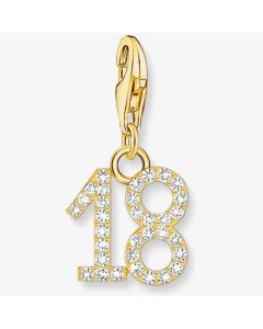 Thomas Sabo Gold Plated 18 Cubic Zirconia Charm
