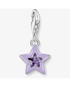 Thomas Sabo Violet Cubic Zirconia Cold Enamel Star Charm