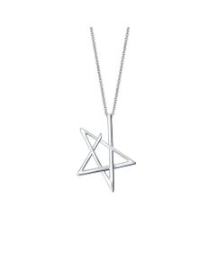 Lucy Q Silver star pendant and chain