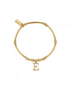 Chlobo Gold Iconic Initial Bracelet - E