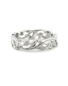 18ct White Gold 0.12ct Diamond Cluster Ring