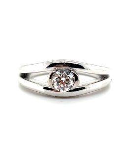 18ct White Gold 0.50ct Diamond Solitaire Ring