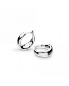 Kit Heath Bevel Cirque Small Hinged Huggie Hoop Earrings