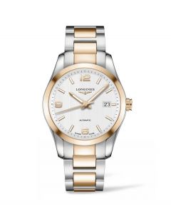 Longines Mens Conquest Classic Mens Luxury Stainless Steel / 18K Gold Watch L2.785.5.76.7