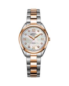 Rotary Ladies Sport Diamond Set With Mother of Pearl Dial