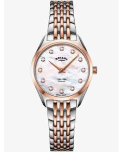 Rotary Ladies Ultra Slim Two Tone Bracelet Watch