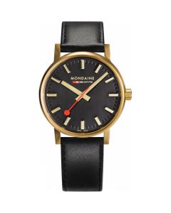 Mondaine Evo2 on Black Leather Strap MSE40122LB