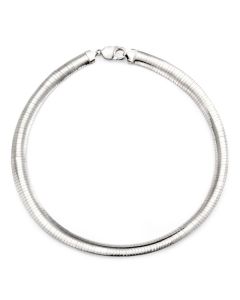 Silver Omega Necklace 42cm