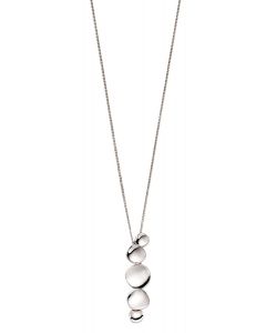 Fiorelli Organic Pringle Silver Pendant P4853