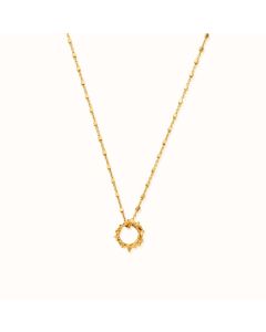 ChloBo In Bloom WISTERIA Delicate Cube Chain Necklace - Gold Plated