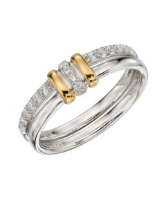 Fiorelli Linked Ring with Cubic Zirconia