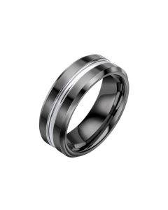 Fred Bennett Tungsten Ring with IP Black Plating Size 67