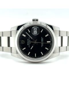 Pre Owned 2014 Rolex Oyster Perpetual Date Ref; 115200 Box & Papers