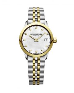 Raymond Weil Freelancer Ladies Quartz Mother-Of-Pearl Dial Date Watch, 26mm 5626-ST-97081