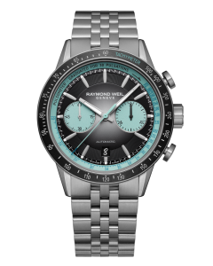 Raymond Weil Mens Freelancer with Black and Turquoise Dial