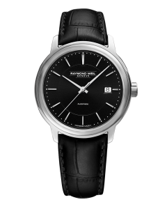 Raymond Weil Maestro Mens Automatic Calibre Black Dial Watch 2237-STC-20011