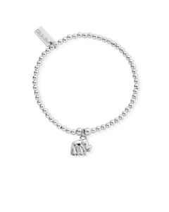 ChloBo Silver Cute Charm Elephant Bracelet SBCC405