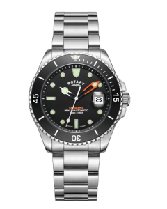 Rotary Black Seamatic Automatic Watch - GB05430/04