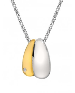 Hot Diamonds Droplet Two Tone Pendant