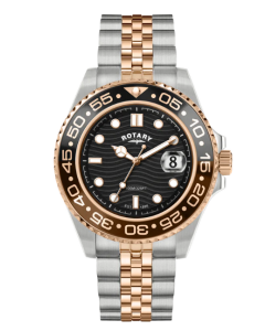 Rotary Gents stainless steel and Rose Apex100 diver Watch - RGB10016/04