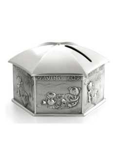 Royal Selangor Pewter Childs Rainy Day Pewter Coin Box in Wooden Gift Box