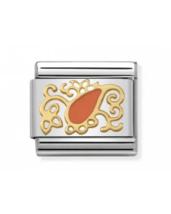 Nomination Classic Cashmere Drop Link - Gold/Orange