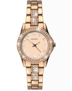 Sekonda Day To Night Ladies Watch Rose Gold Case & Alloy Bracelet with Rose Dial 