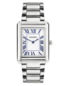 Sekonda Clement Men's Watch Silver Alloy Case & Bracelet with White Dial 