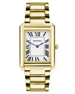 Sekonda Clement Men's Watch Gold Alloy Case & Bracelet with White Dial
