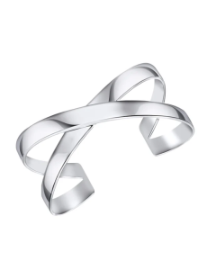 Silver Statement Crossover Bangle