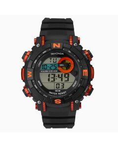 Sekonda Digital Men's Watch With Orange Accents 